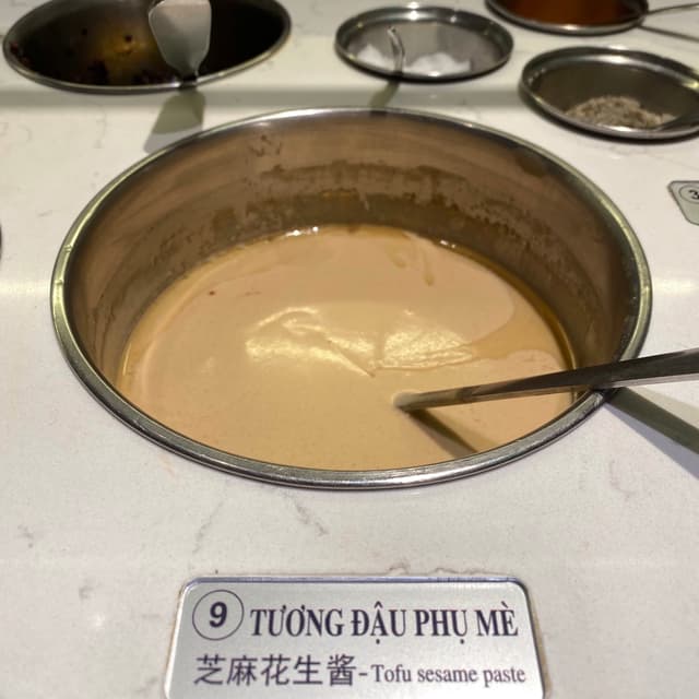 Foto do prato “Tofu sesame paste”