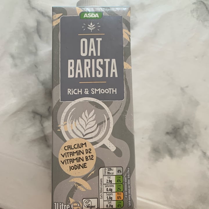 photo of ASDA Oat Milk Barista Style shared by @chloetonihayward on  29 Oct 2022 - review