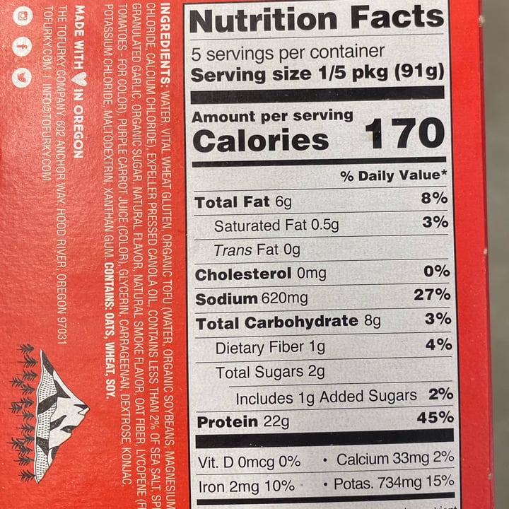 review photo of Tofurky Plant Based Ham Style Roast shared by @juquintero on 04 Jan 2022 - review