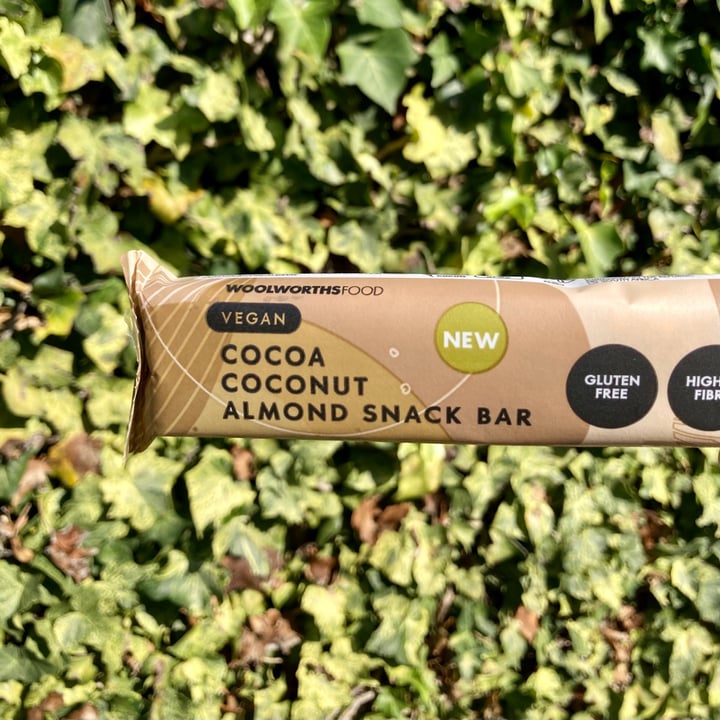 photo of Woolworths Cocoa Coconut Almond Snack Bar shared by @ctveganreviews on  22 Jul 2021 - review