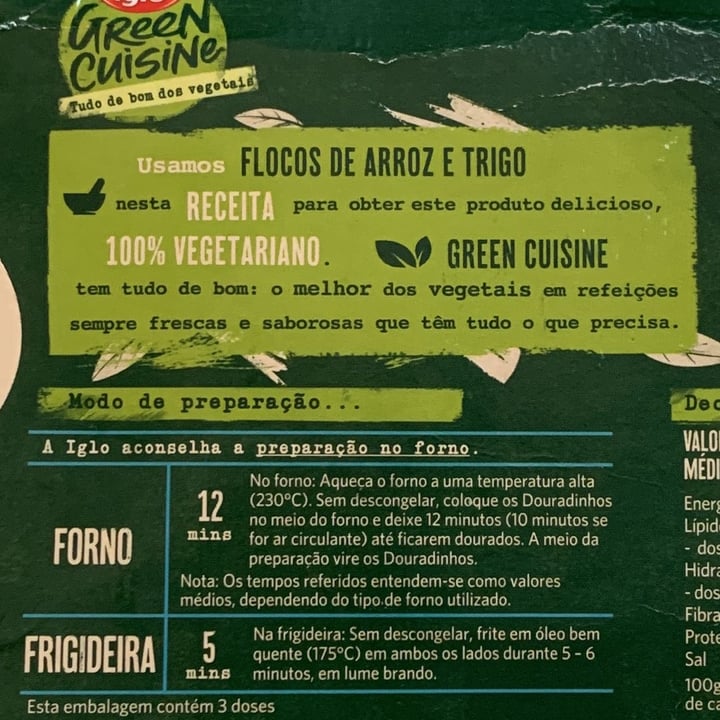 photo of iglo Green Cuisine Douradinhos Vegan shared by @prilevy on  05 Jun 2022 - review