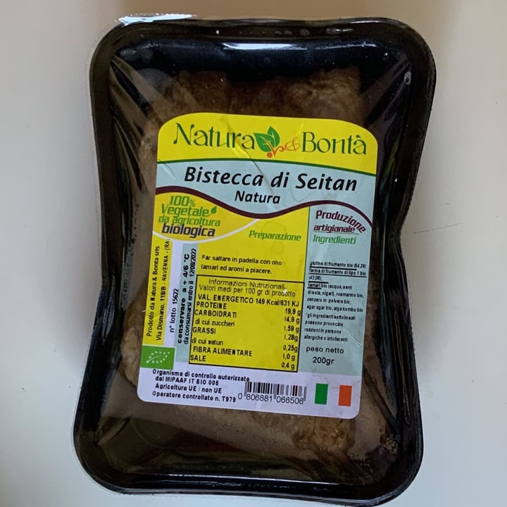 review photo of Natura e bontà di Antonio Iaculli Bistecca di seitan shared by @astrolala on 16 Jul 2022 - review