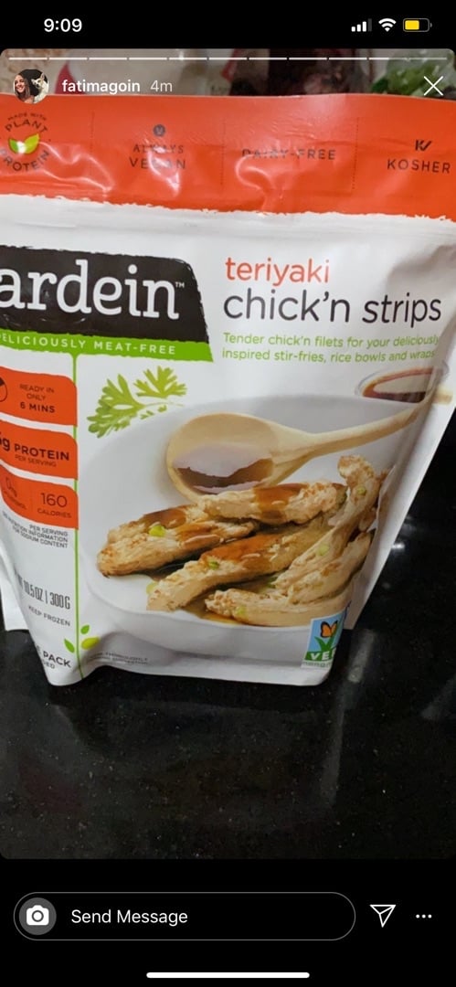 photo of Gardein Teriyaki Chick`n Strips shared by @davidbehr on  30 Mar 2020 - review