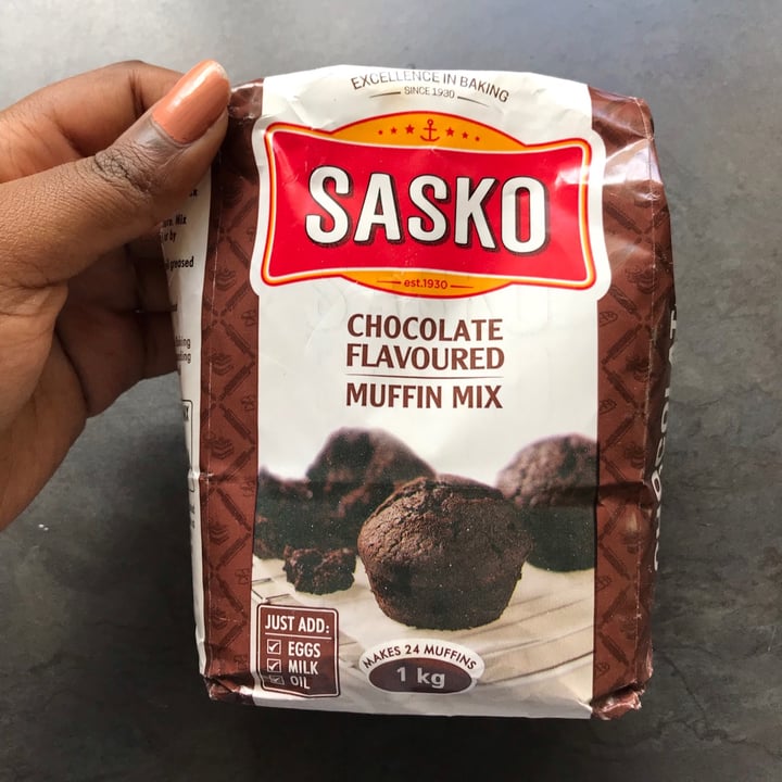 photo of Sasko Chocolate Flavoured Muffin Mix shared by @24karrots on  20 Nov 2020 - review