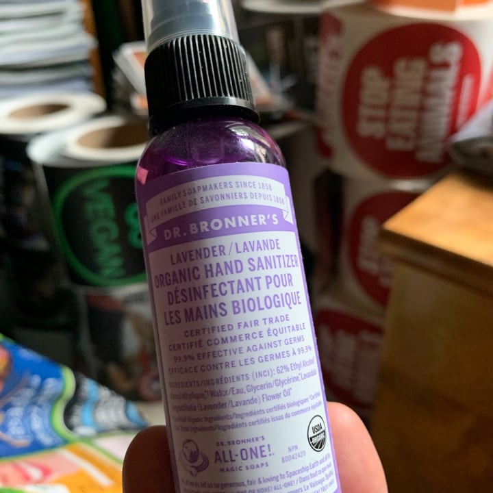 review photo of Dr. Bronner's Bio-Lavendel Hand-Hygienespray shared by @msveganwarrior on 04 Jun 2021 - review