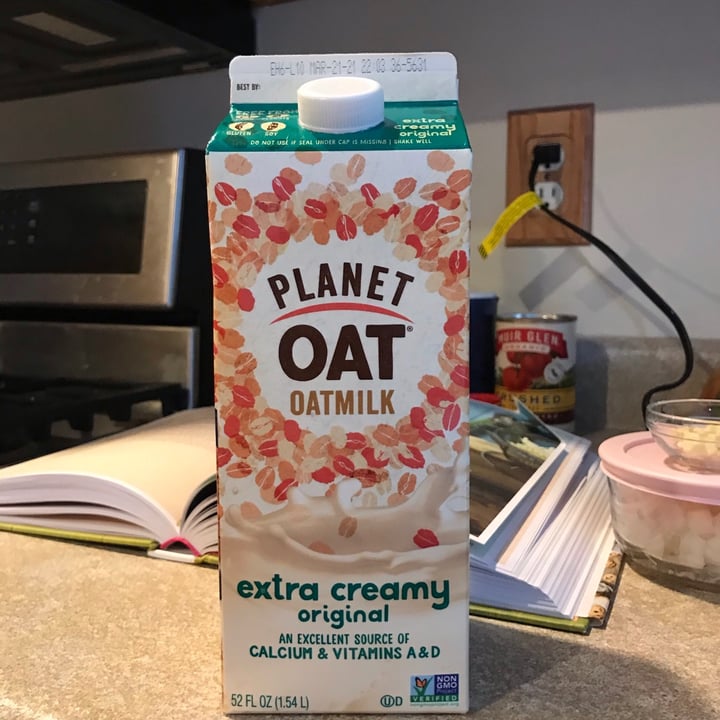 photo of Planet Oat Oatmilk Extra Creamy Original shared by @redpath on  24 Feb 2021 - review