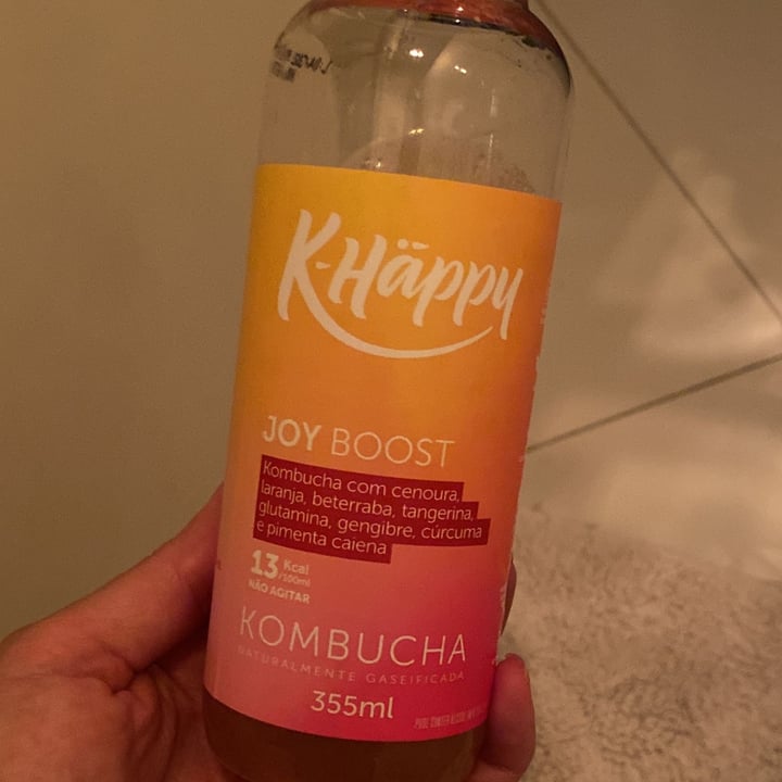 photo of k-happy Kombucha Joy Boost shared by @leticiaesperanca on  18 May 2022 - review