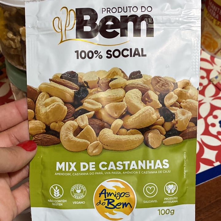 photo of amigos do bem Produto Solidario Mix De Castanhas shared by @roseane on  05 Jun 2022 - review