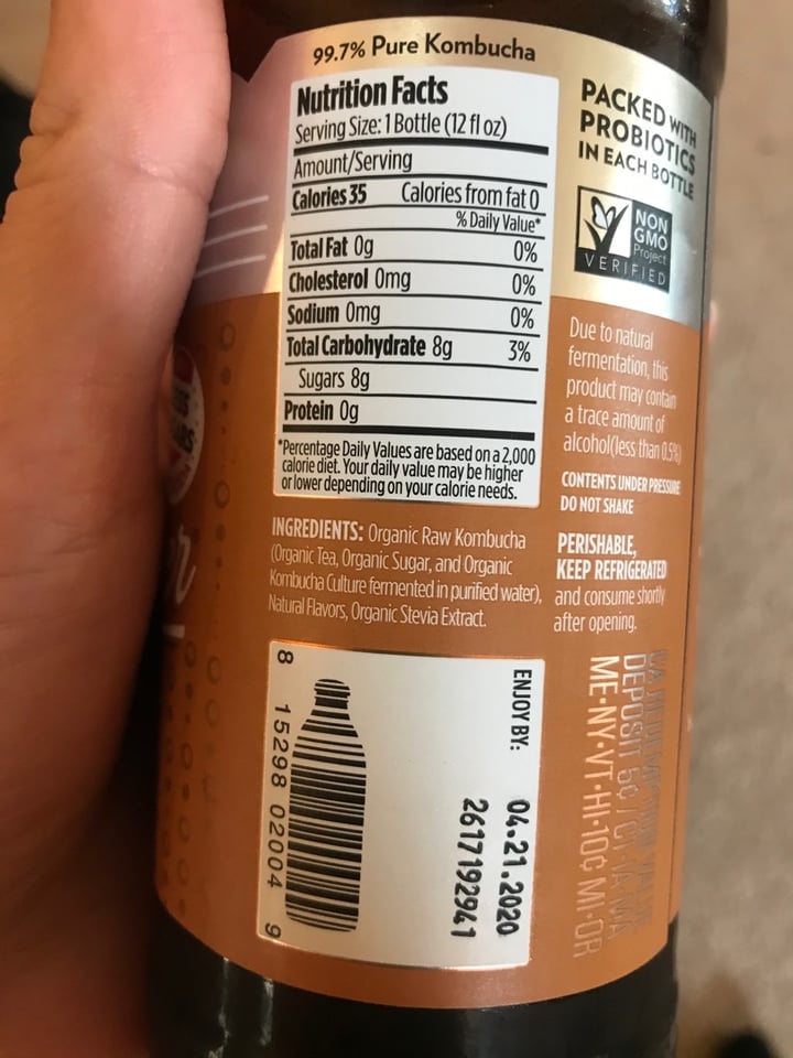 photo of Live Kombucha Root Beer Kombucha shared by @curvycarbivore on  25 Feb 2020 - review