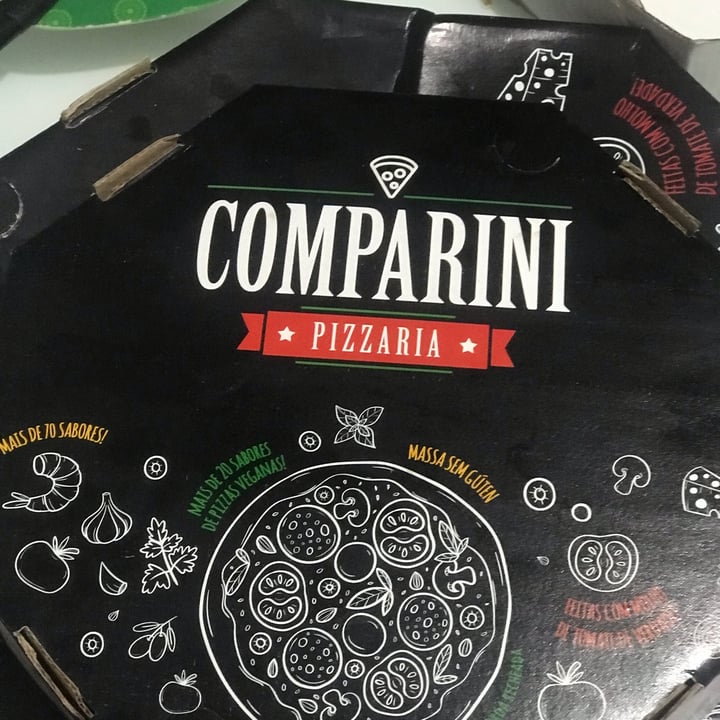 review photo of Comparini Pizzaria pizza meia portuguesa veg e meia 4 queijos veg shared by @joaovit on 31 Jan 2022 - review