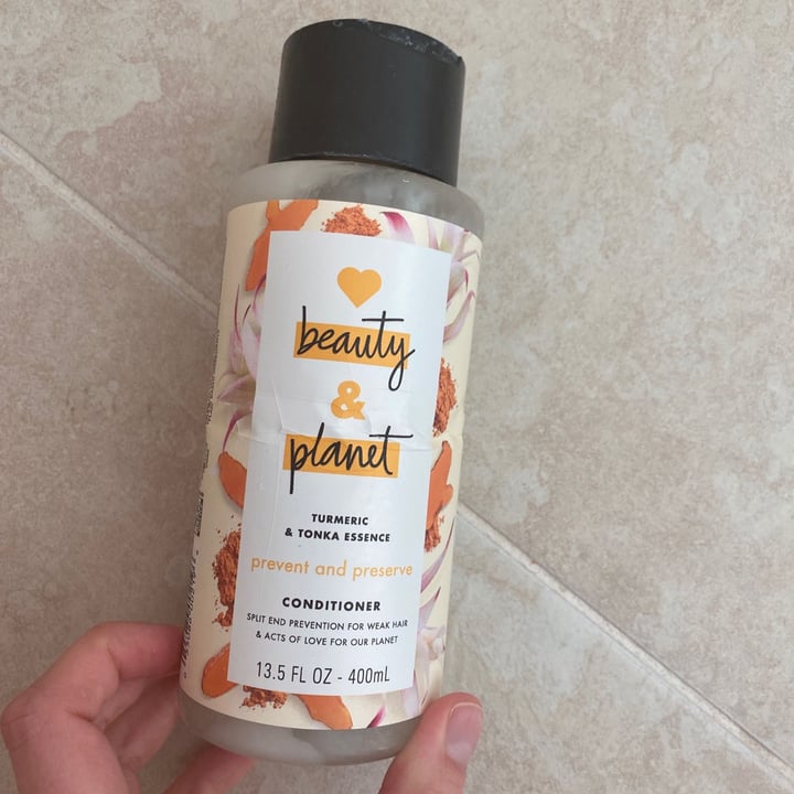 photo of Love Beauty and Planet Turmeric & Tonka Essence Conditioner shared by @jessicabenson on  01 Dec 2020 - review