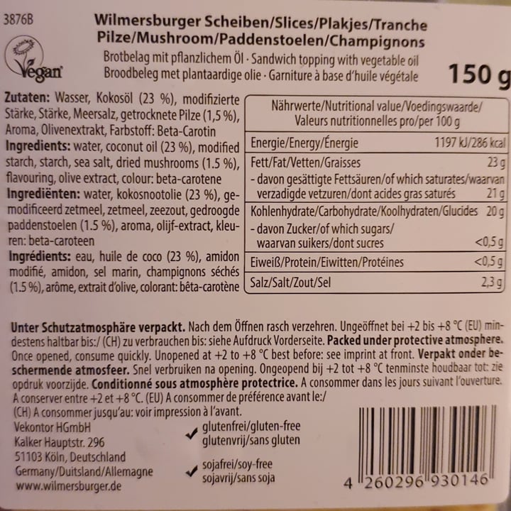 photo of Wilmersburger Pilze (Mushroom) shared by @sophonax on  27 Oct 2021 - review