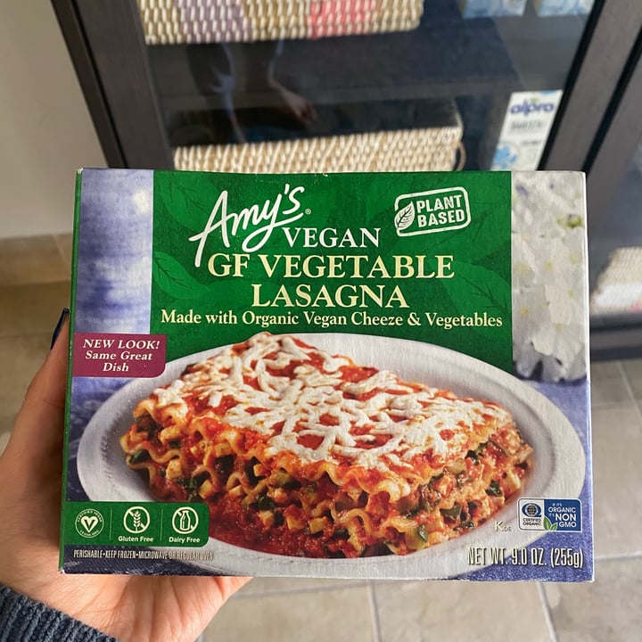 photo of Farm Superstores Amy’s Vegan GF Vegetable Lasagna shared by @animalsavesaudi on  29 Apr 2021 - review