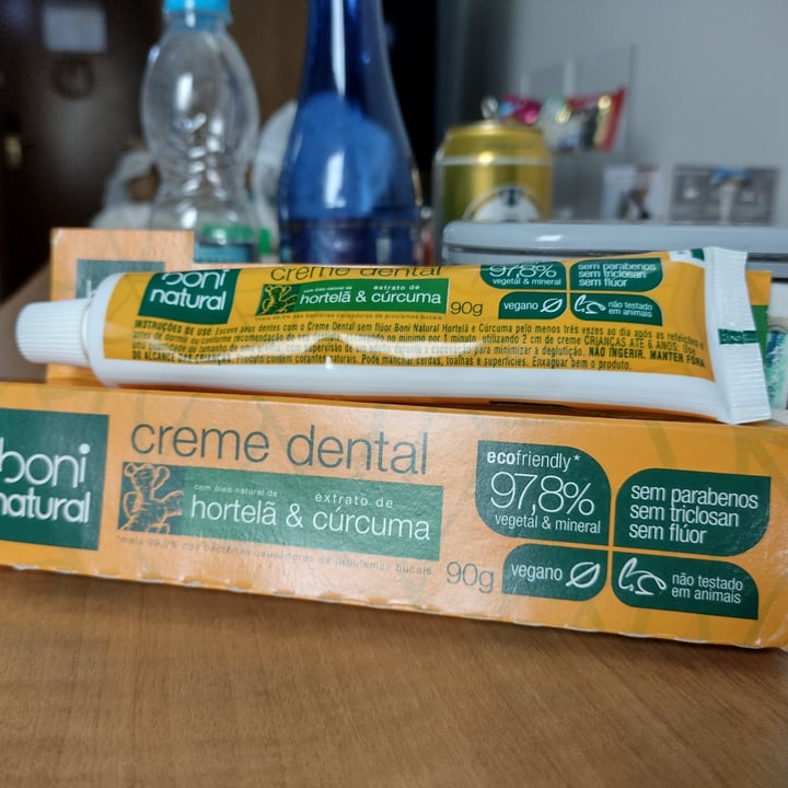 photo of Boni natural Creme Dental Curcuma Boni Natural shared by @eudetelira on  23 Apr 2022 - review