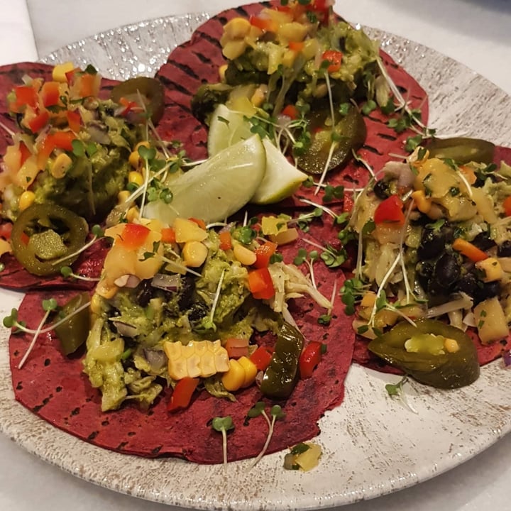 review photo of Erpingham house Chimichurri Black Bean & Shredded Jackfruit Tacos shared by @stephenvegan on 19 Sep 2021 - review