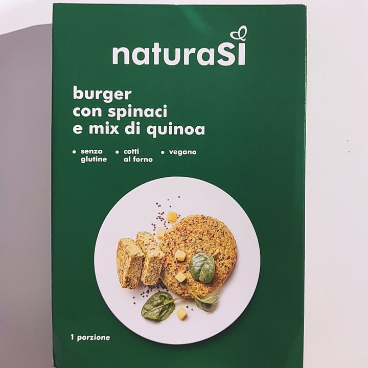photo of Natura Sì burger con spinaci e mix di quinoa shared by @niklabelloli1 on  27 Sep 2022 - review
