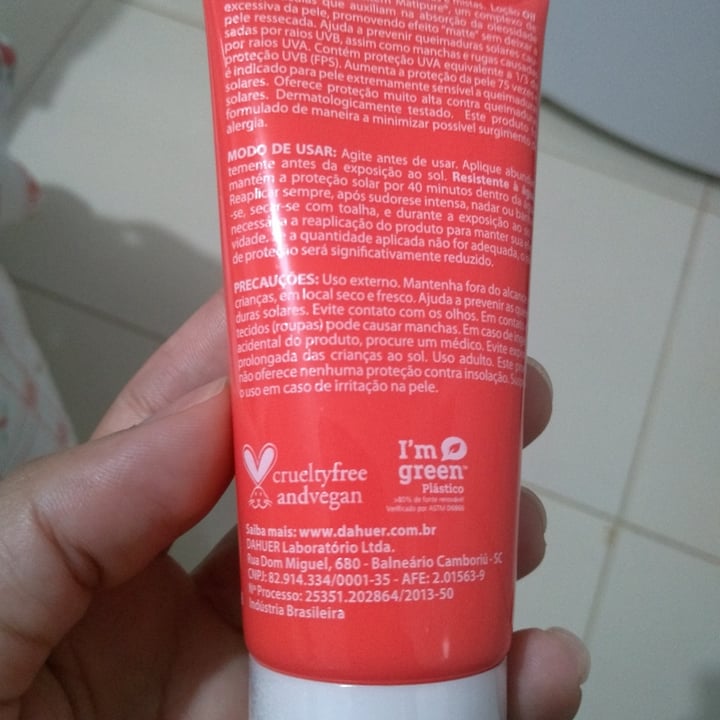 photo of Anasol Protetor Solar Anasol Viso Oil Control shared by @marasnt on  19 Apr 2022 - review