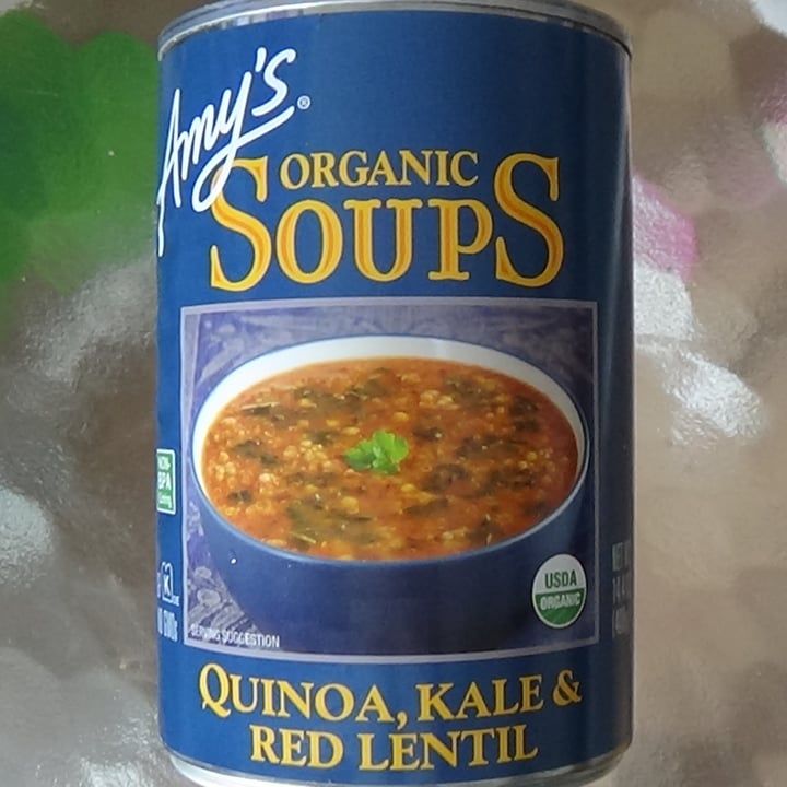 photo of Amy’s Amy’s Quinoa, Kale and Red Lentil Soup shared by @feelideal on  11 May 2021 - review