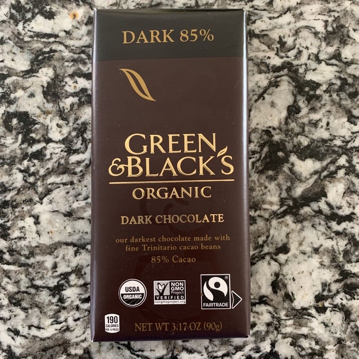 photo of Green & Black's Organic 85% Cocoa Dark Chocolate shared by @macylenertz on  03 Apr 2020 - review