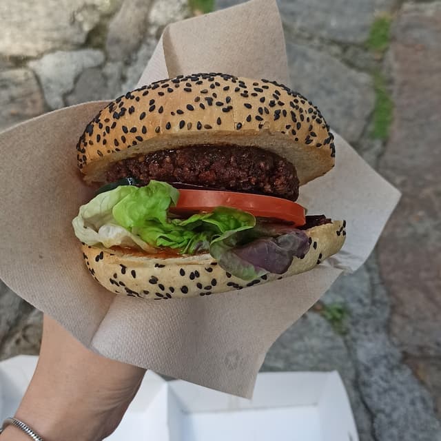 Photo of the dish “Hamburgurguesa de frutos secos”