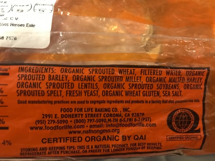 review photo of Ezekiel Ezekiel sprouted whole grain bread shared by @marionmedina on 23 Jan 2020 - review