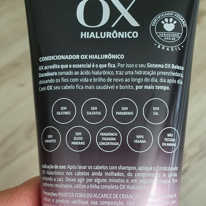 photo of Ox Ox hialurônico hidratação preenchedora shared by @dicelialuzia on  17 Jun 2022 - review