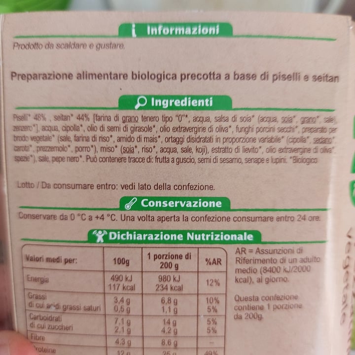 photo of Carrefour Bio Spezzatino vegetale shared by @loryunni78 on  20 Oct 2022 - review