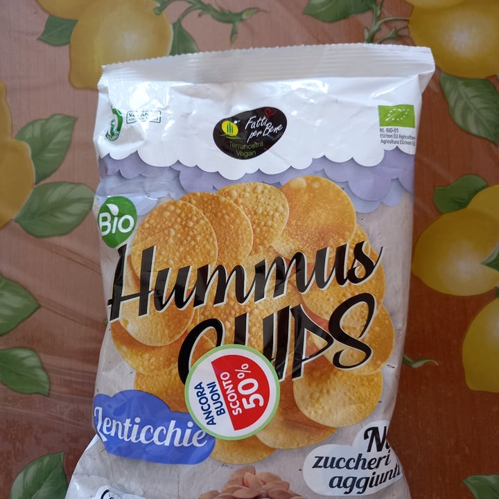 photo of Fatti per Bene Hummus Chips Lenticchie shared by @valesguotti on  16 Jul 2022 - review