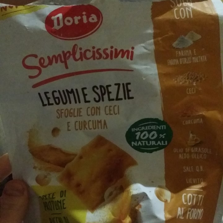 photo of Doria Semplicissimi Legumi E Spezie Sfoglie con Ceci e Curcuma shared by @sofiamasini on  31 Jul 2022 - review