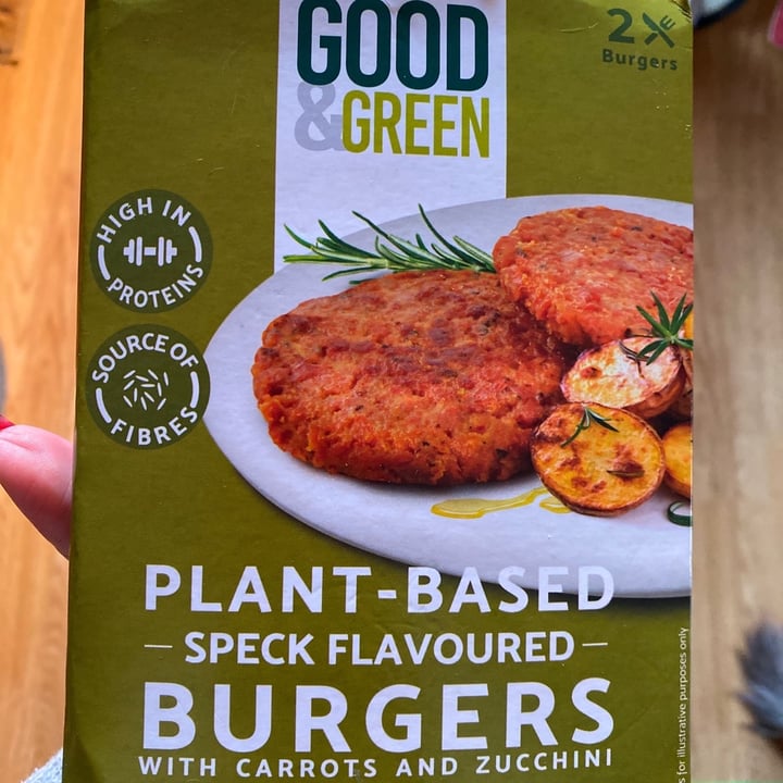 photo of Good & Green Plant based Speck Flavoured Burgers shared by @linabcn on  05 Jan 2020 - review