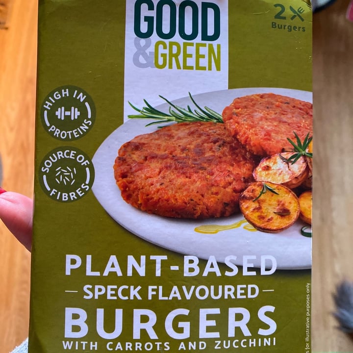 review photo of Good & Green Plant based Speck Flavoured Burgers shared by @linabcn on 05 Jan 2020 - review