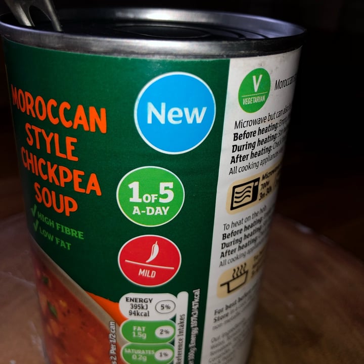 photo of Sainsbury's Moroccan Style Chickpea Soup shared by @annaleitner on  09 Oct 2021 - review