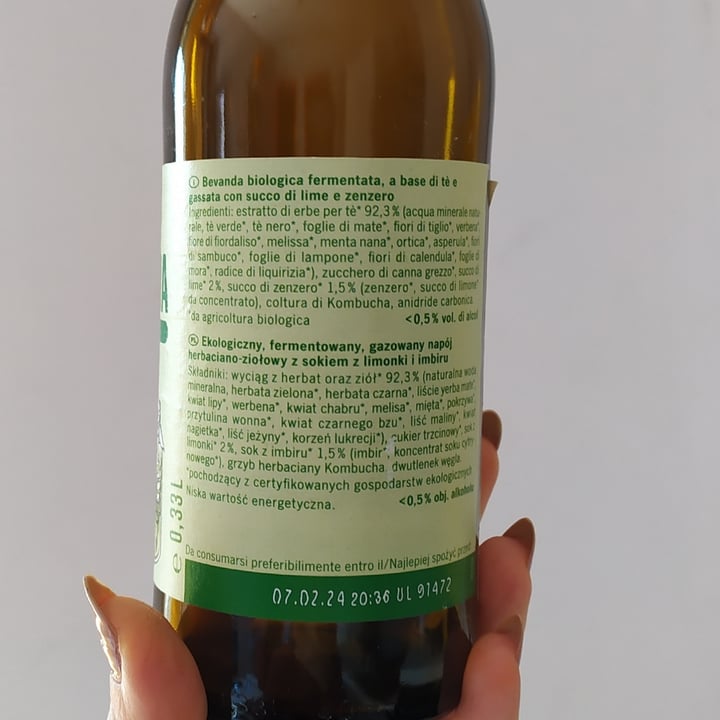 photo of Voelkel kombucha lime e zenzero shared by @pablapablita on  24 Sep 2022 - review