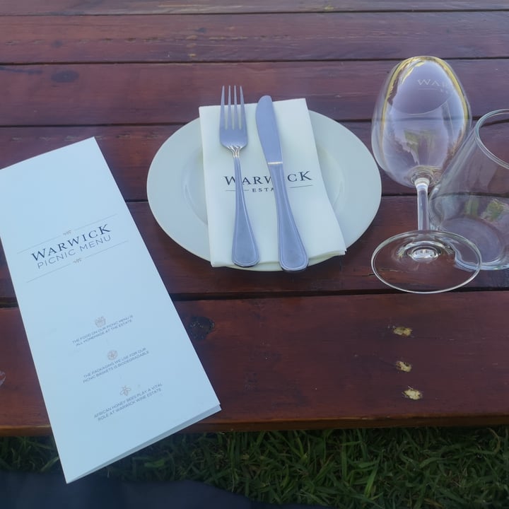 photo of Warwick Wine Estate Vegan picnic shared by @hemapatel on  30 Apr 2022 - review
