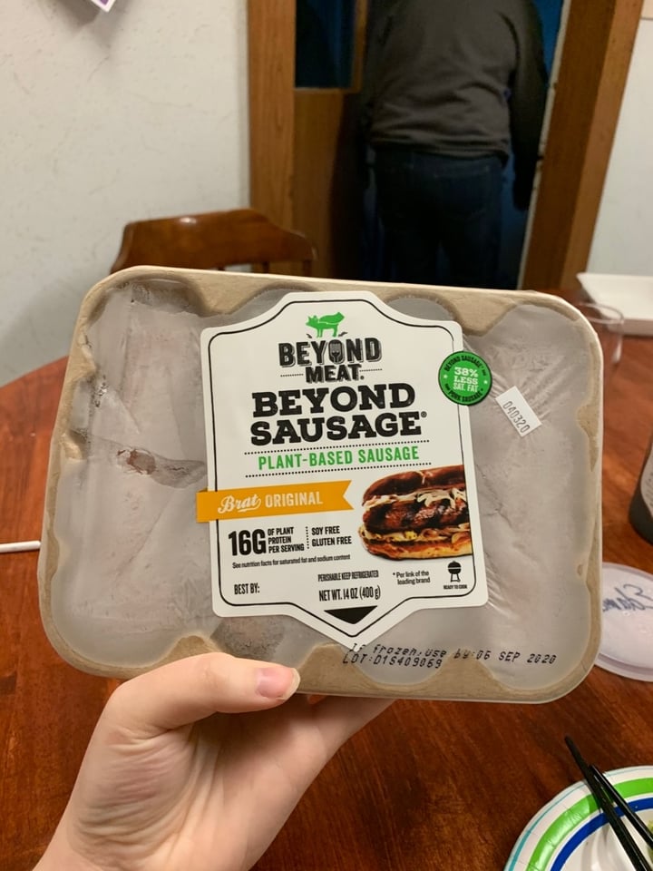 photo of Beyond Meat Beyond Sausage Brat Original  shared by @sarahmarie508 on  28 Mar 2020 - review