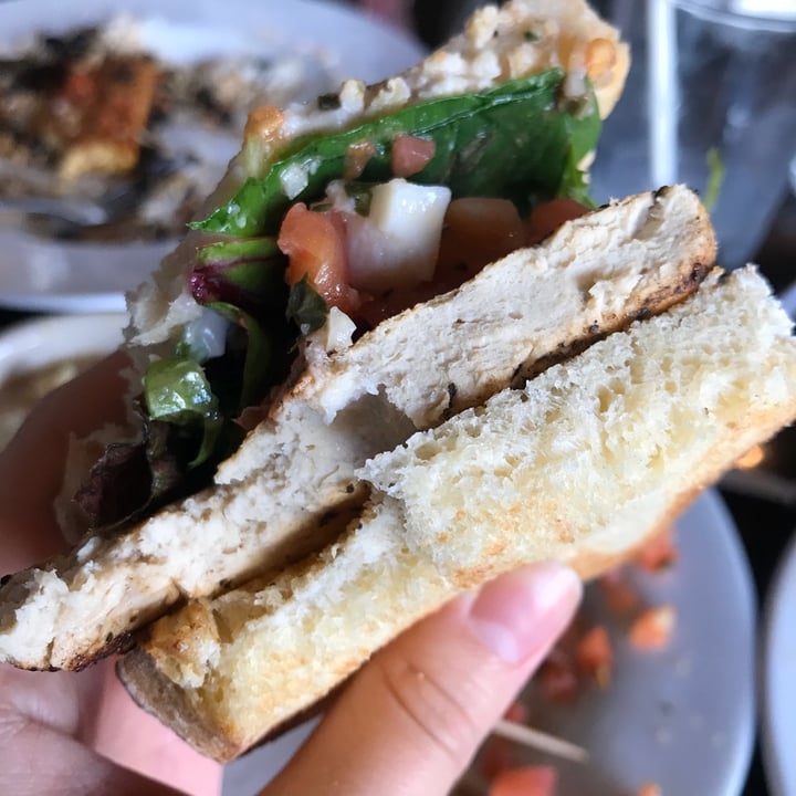 photo of Ethos Vegan Kitchen Chickun Bruschetta Sandwich shared by @saturnmilk on  14 Jan 2020 - review