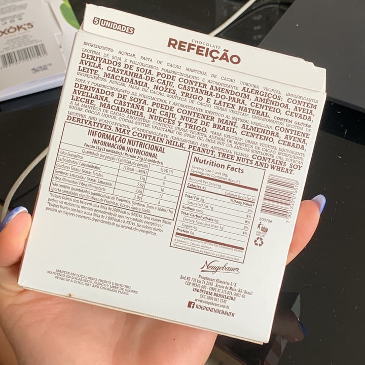 review photo of Neugebauer chocolate refeição shared by @nathaliacomin on 17 Jan 2022 - review
