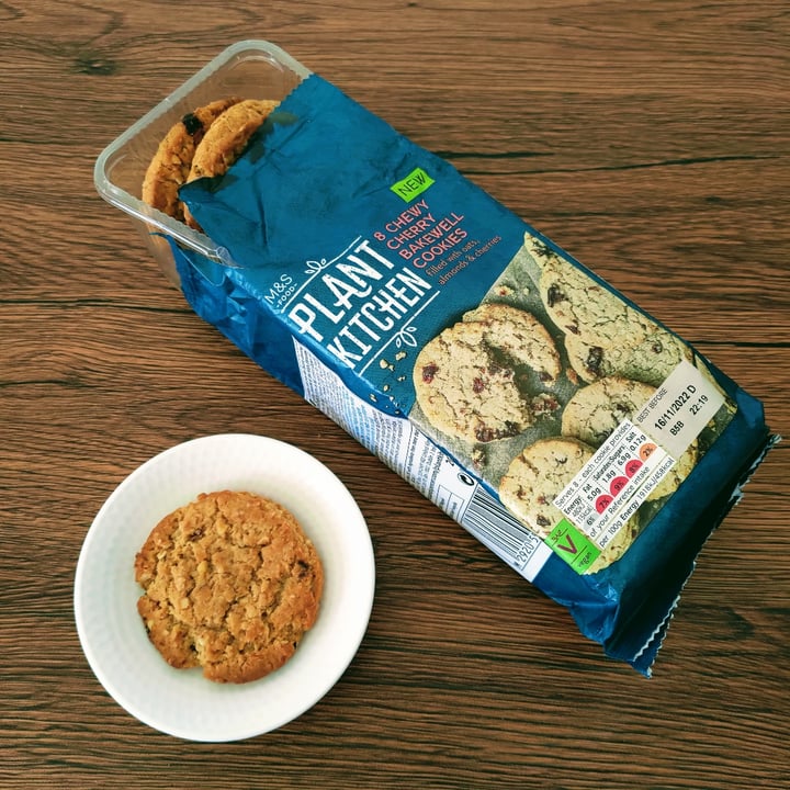 photo of Marks & Spencer Food (M&S) Plant Kitchen chewy cherry bakewell cookies shared by @stevenneoh on  23 Nov 2022 - review