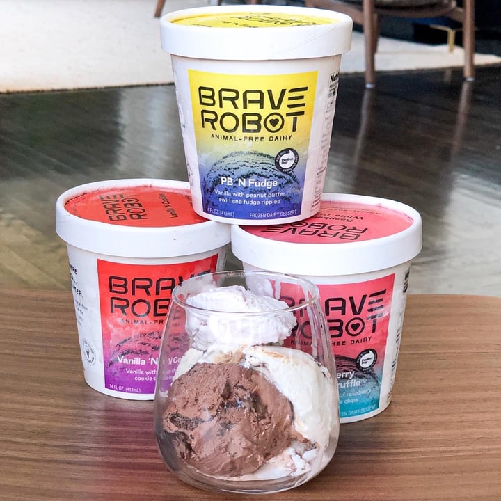 photo of Brave Robot Animal-free dairy ice cream shared by @samesamebutvegan on  26 Jan 2021 - review