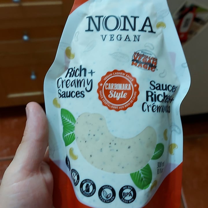 photo of NONA Vegan Foods Carbonara Sauce shared by @svraphael88 on  15 Mar 2022 - review