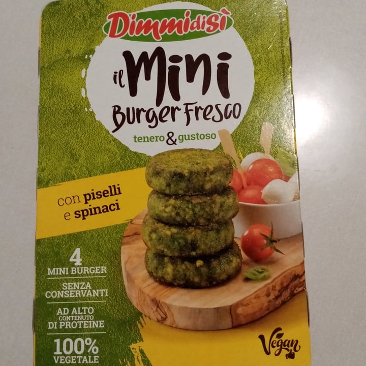 photo of Dimmidisi Mini Burger Fresco Piselli e Spinaci shared by @valeveg75 on  01 Oct 2021 - review