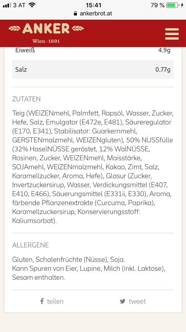 review photo of Anker Brot Riesenschnecke shared by @andreaskra on 22 Feb 2020 - review