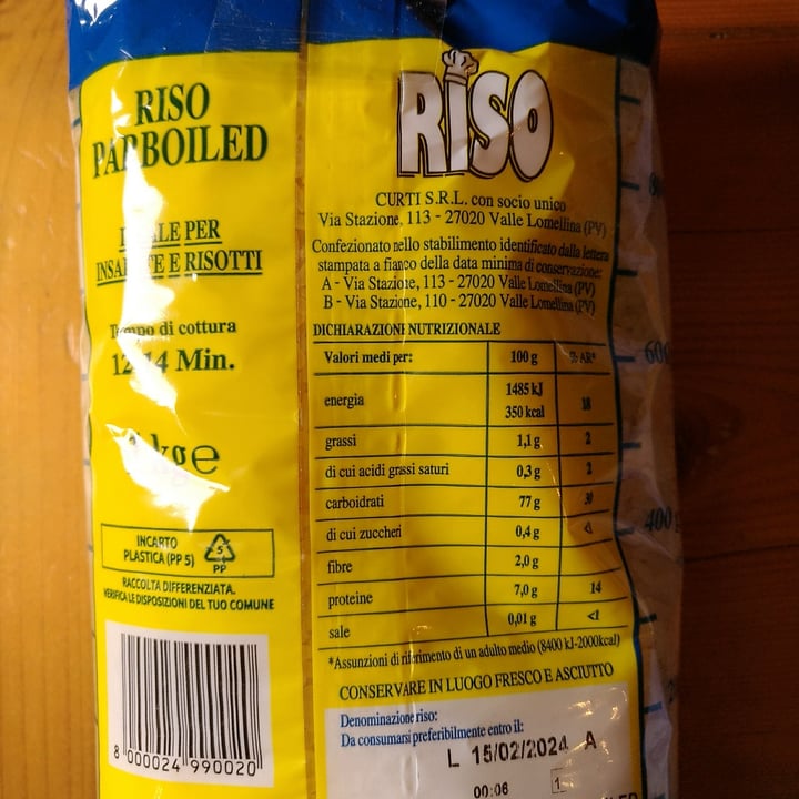 photo of Curti srl Riso parboiled shared by @spiga on  02 Apr 2022 - review