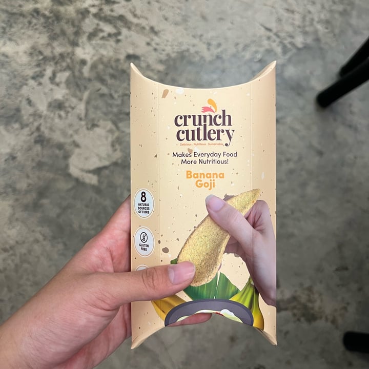 photo of Crunchy cutlery Edible Sppin (Banana Goji) shared by @yoy on  09 Mar 2022 - review