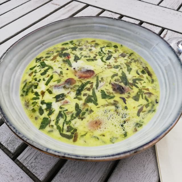 Photo of the dish “Frühlingssuppe mit Sauerampfer”
