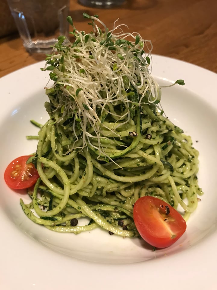 photo of The Living Cafe Raw Pesto Zucchini Pasta shared by @bubby on  04 May 2018 - review