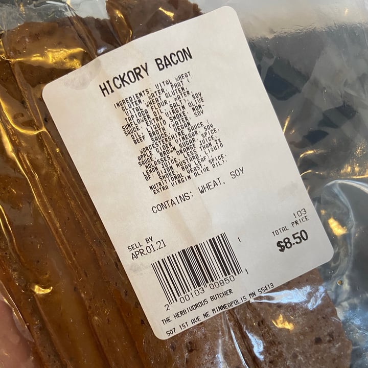 photo of The Herbivorous Butcher Bacon, Hickory shared by @earthlingab on  14 Mar 2021 - review