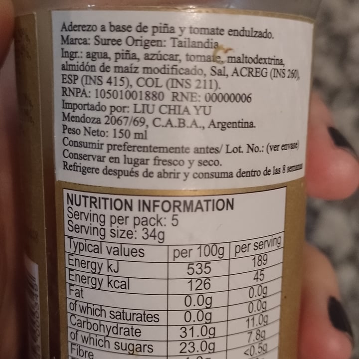review photo of Suree Salsa Agridulce - Sweet & Sour Sauce shared by @alyerim on 15 May 2022 - review
