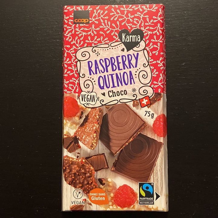 photo of Coop Karma Raspberry Quinoa Choco shared by @sabqooe on  08 Dec 2021 - review