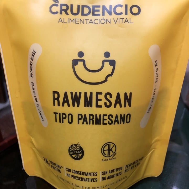 photo of Crudencio Rawmesan Tipo Parmesano shared by @rafalee90 on  13 Jul 2021 - review